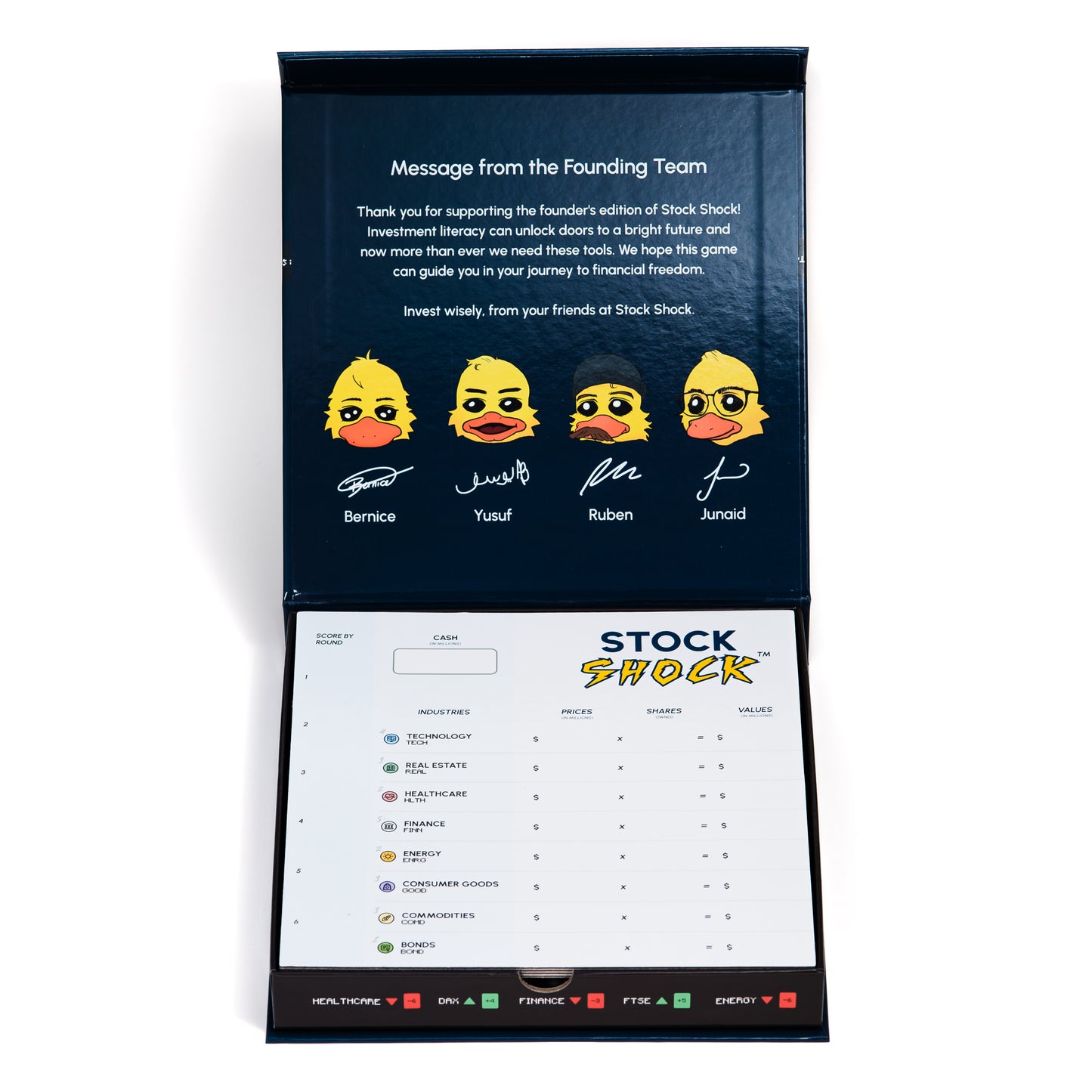 Stock Shock: Investment Strategy Board Game (Ages 7+, Easy to Learn, Educational)
